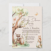 Woodland Animals Boho per post Baby shower Kaart (Voorkant)