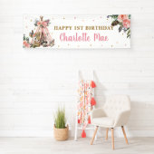 Woodland Animals Boho Tribal Welkomstverbod Spandoek (Insitu)