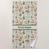 Woodland Animals Boy Kleuren Strandlaken (Voorkant)