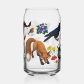 Woodland Animals can glass (Gauche)