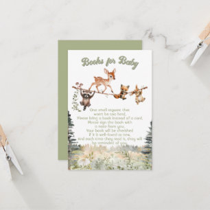 Woodland Animals Clothesline Forest boeken voor ba Kaart