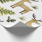 Woodland Animals Deer Cadeaupapier (Hoek)