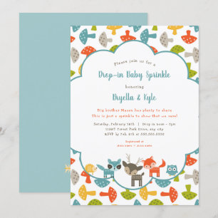 Woodland Animals Drop-in baby sprenkelen Kaart