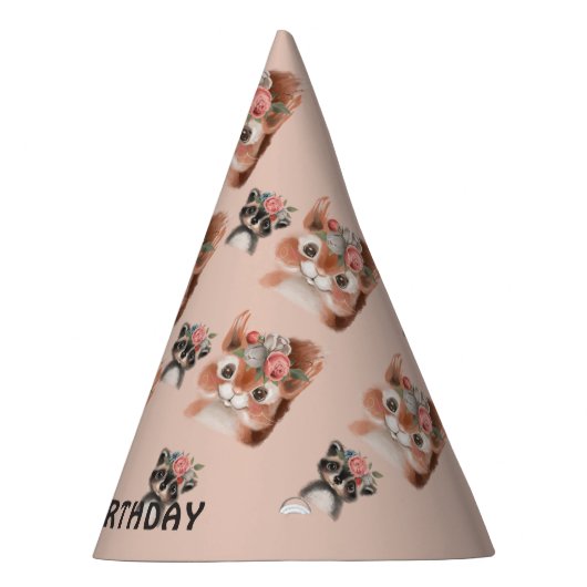 Woodland Animals Feesthoedjes (Rechts)