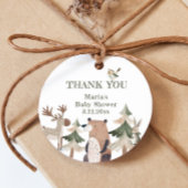 Woodland Animals Forest beer Dank u Bedankjes Labels