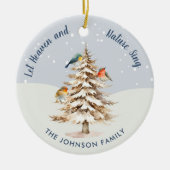 Woodland Animals foto Keramisch Ornament (Voorkant)