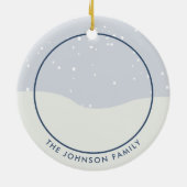 Woodland Animals foto Keramisch Ornament (Achterkant)