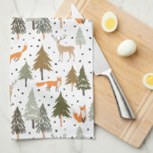 Woodland Animals Fox Theedoek (Quarter Fold)