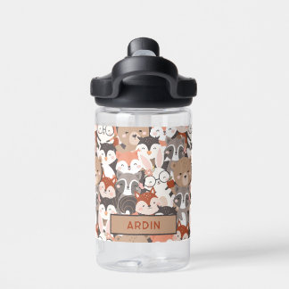 Woodland Animals Gepersonaliseerde Kinderen Waterfles