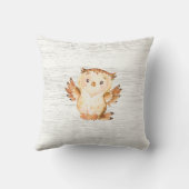 Woodland Animals Girl Boy Birth Stats Pillow Kussen (Achterkant)
