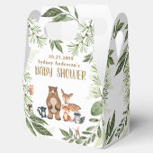 Woodland Animals Greenery Baby shower Hartelijk da Bedankdoosjes (Geopend)