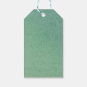 Woodland Animals Greenery Baby shower Hartelijk da Cadeaulabel (Achterkant)