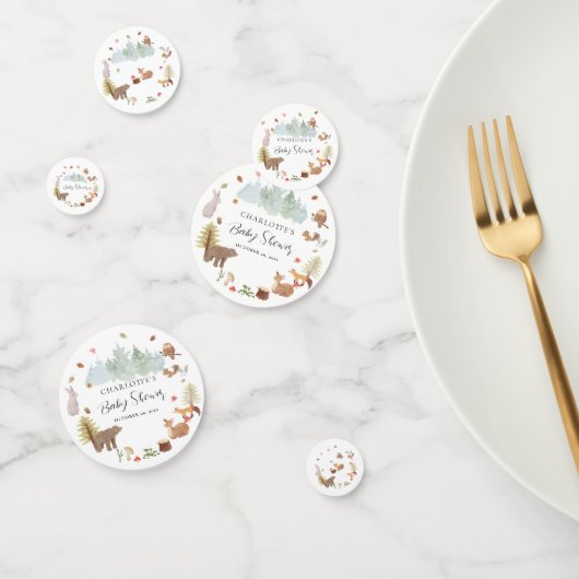 Woodland Animals Herfst Baby shower Confetti (Groep)