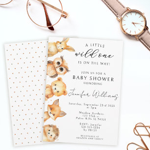 Woodland Animals herfst babyboy doucheuitnodiging Kaart