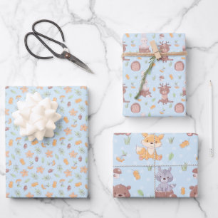 Woodland Animals Herfst Inpakpapier Vel