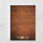 Woodland Animals Holiday Baby shower Wood Gold Kaart (Achterkant)