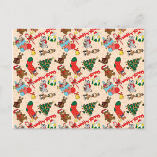 Woodland Animals Kerstmis Briefkaart