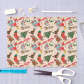 Woodland Animals Kerstmis Tissuepapier (Craft)