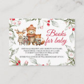 Woodland Animals Livre vert pour la carte bébé (Devant)