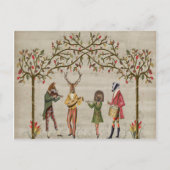 Woodland Animals Minstrel Group Briefkaart (Voorkant)