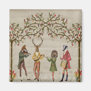 Woodland Animals Minstrel Group Magneet