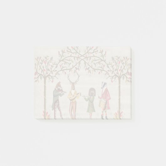 Woodland Animals Minstrel Group Post-it® Notes (Voorkant)