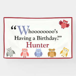 Woodland Animals Name Modern Birthday Party Spandoek
