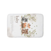 Woodland Animals Nursery Baby Definition Badmat (Voorkant)