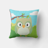 Woodland Animals Owl Pillow Kussen (Achterkant)
