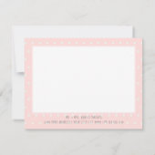 Woodland Animals Pink Boho Deer n Fox Hartelijk da Kaart (Achterkant)