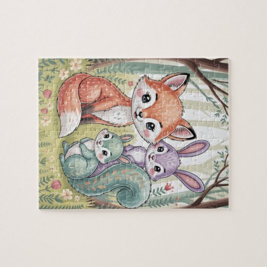 Woodland animals puzzle (Horizontal)