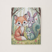 Woodland animals puzzle (Vertical)