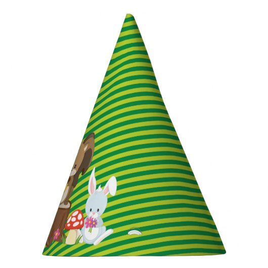 Woodland Animals | Raccoon | eekhoorn | Konijn Feesthoedjes (Rechts)