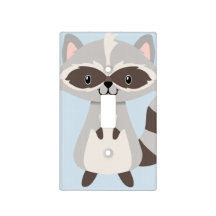 Woodland Animals Raccoon Light Switch Hoesje