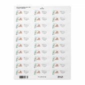 Woodland Animals Return Address Label (Full Sheet)