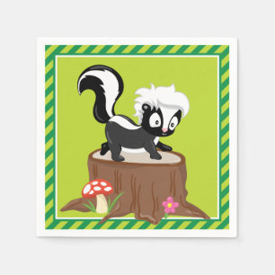 Woodland Animals   Skunk Servet