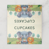 Woodland Animals Sweet Birthday Cupcakes (Buitenkant ongevouwen)