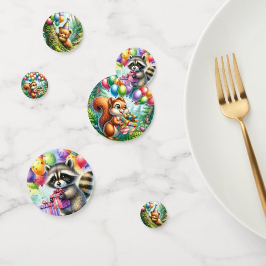 Woodland Animals thema verjaardagsfeestje Confetti (Groep)