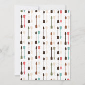 Woodland Animals Tribal Boho Baby shower Invite Kaart (Achterkant)