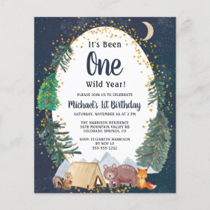 Woodland Animals Wilde 1 1e verjaardag