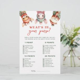 Woodland Animals Winter Wat zit er in je tas spel