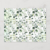 Woodland Animals Wishes for Baby Baby shower card Flyer (Achterkant)