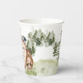 Woodland Animals Wood Slice Baby shower Papieren Bekers (Links)