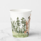 Woodland Animals Wood Slice Baby shower Papieren Bekers (Rechts)