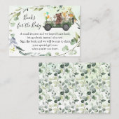 Woodland Apportez une carte d'insertion Baby showe (Devant / Derrière)
