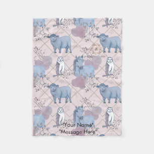 Woodland Art babydeken Fleece Deken