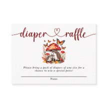 Woodland Autumn Hedgehog Baby shower Luier Raffle