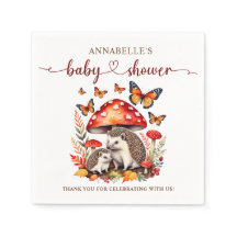 Woodland Autumn Hedgehog Baby shower