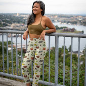 Woodland Autumn Pattern Leggings
