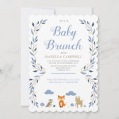 Woodland Baby Brunch Uitnodiging (Voorkant)